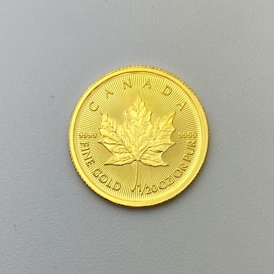 Canadian 1/20 Oz Gold 1 Dollar "Maple Leaf" 2005-2020