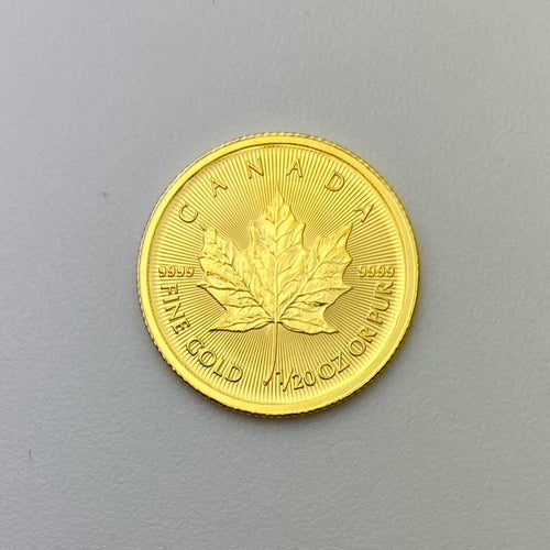 Canadian 1/20 Oz Gold 1 Dollar "Maple Leaf" 2005-2020