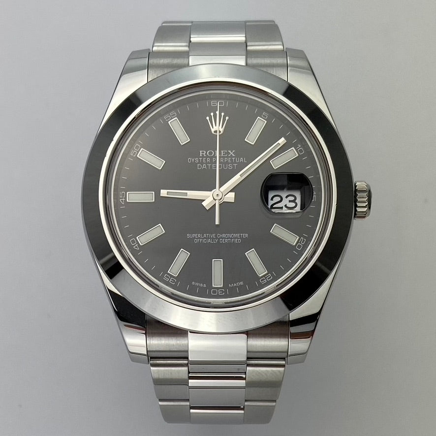 Rolex DateJust 116300 Black Dial in Stainless Steel 41mm
