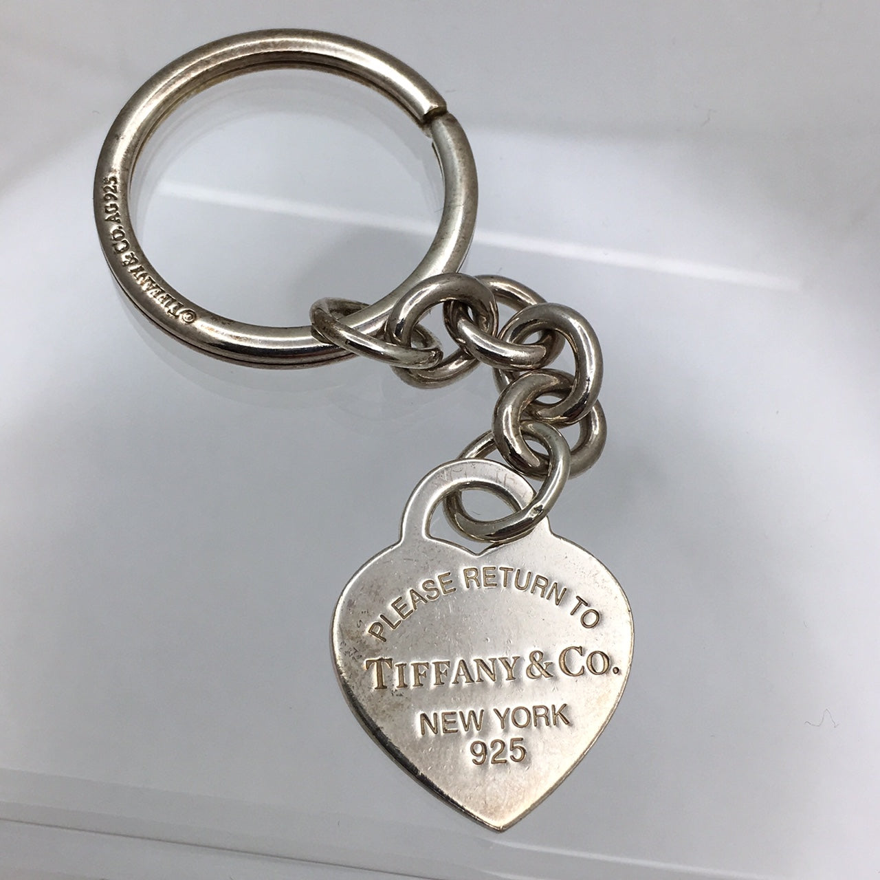 Vintage Tiffany & Co. 925 Coin Edge Dog Tag, C 2003, 24 Inch Chain Tiffany Ball (Copy)