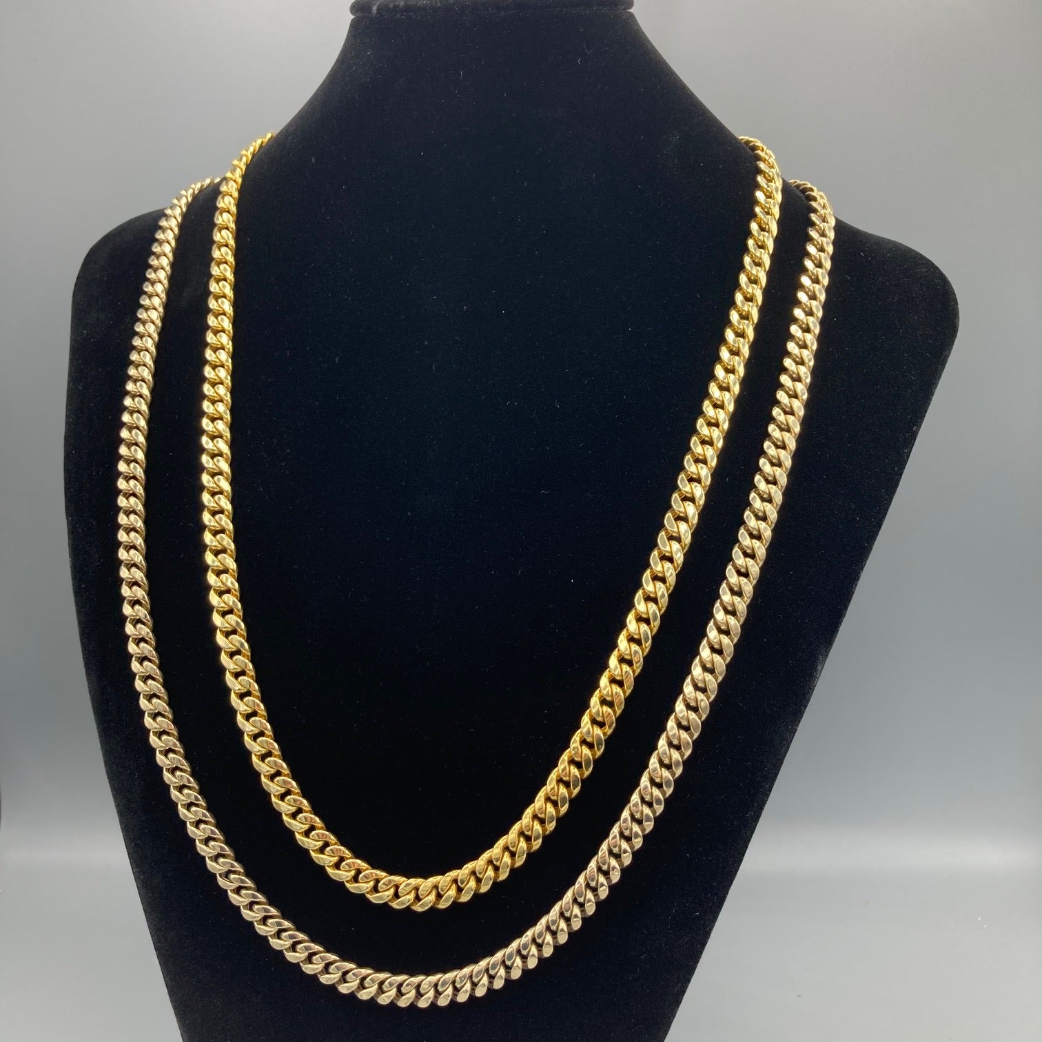 10k Gold Cuban Link Chains Yellow Gold
