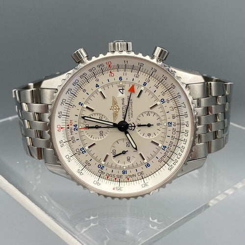 Breitling Navitimer Silver Montre-bracelet pour homme en acier inoxydable - A24322