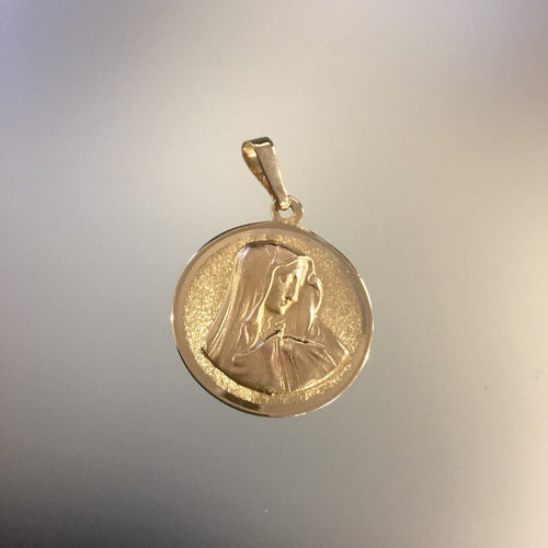 Vintage Virgin Mary/Madonna Pendant 10k Gold