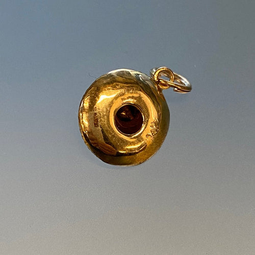 Vintage 3D Mexican Sombrero Charm in 14k Gold