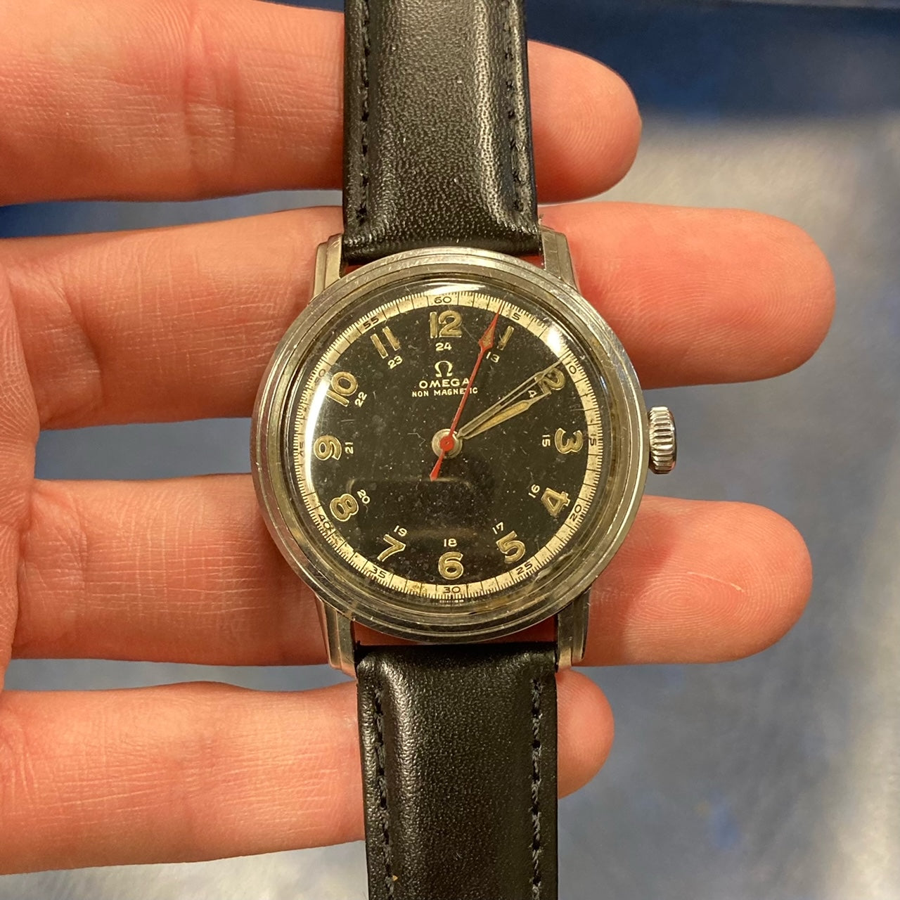 Vintage Omega Non Magnetic WW2 Military Watch - 2254