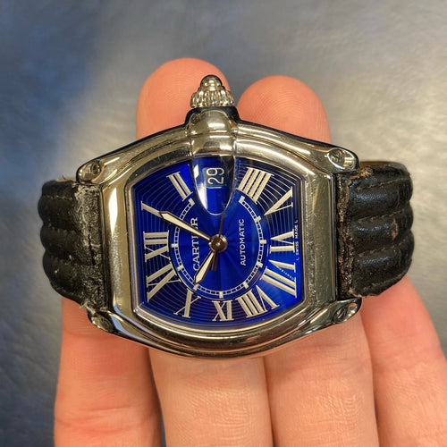 Cartier Roadster Limited Edition Blue Dial Automatic Watch W62048V3