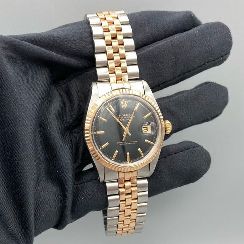 Rolex Datejust Vintage 1970's Steel & Rose Gold Watch - 1601