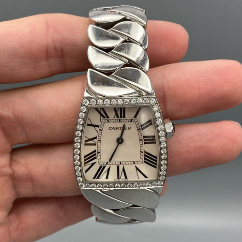 Cartier La Dona Quartz Jumbo ~1TCW Diamond Watch