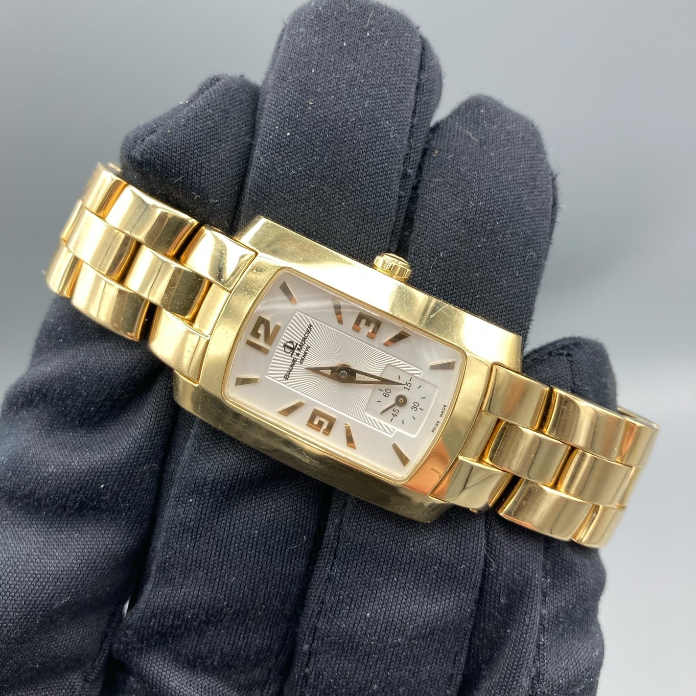 Baume & Mercier Hampton Milleis Ladies Yellow Gold Watch - MV045229