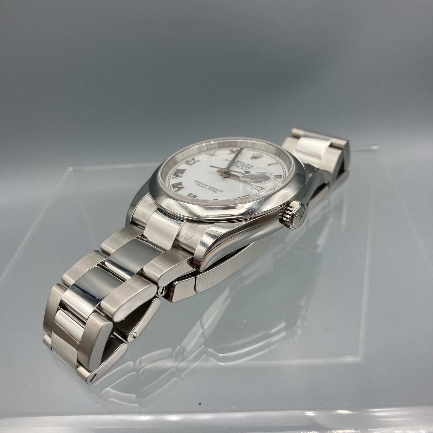 Rolex Datejust 36 Montre Oyster automatique pour homme avec cadran blanc - 126200