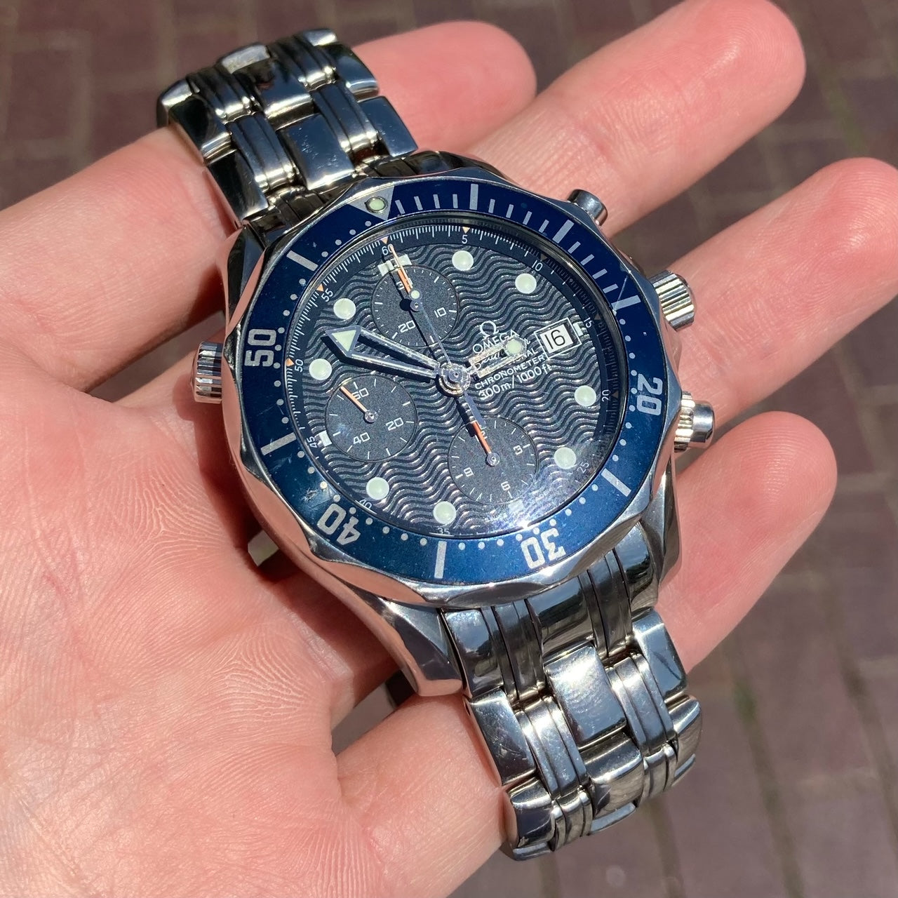 Omega Seamaster Professional Chronograph 300M 42 mm Blue Mens Watch - 1780514