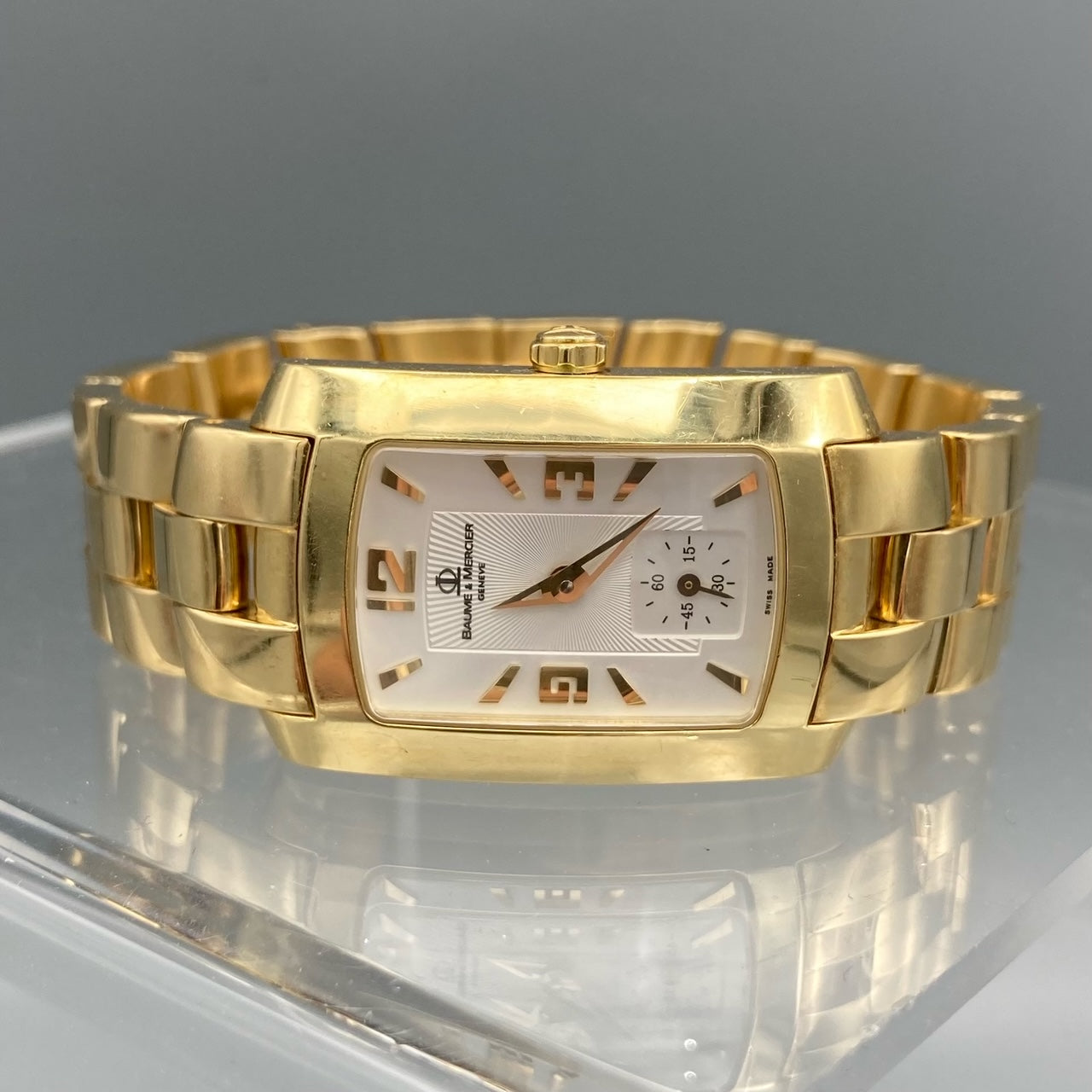 Baume & Mercier Hampton Milleis Ladies Yellow Gold Watch - MV045229