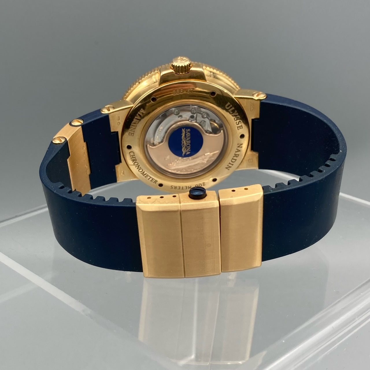Ulysse Nardin Marine Chronometer Savarona Limited Edition Blue Gold 266-67