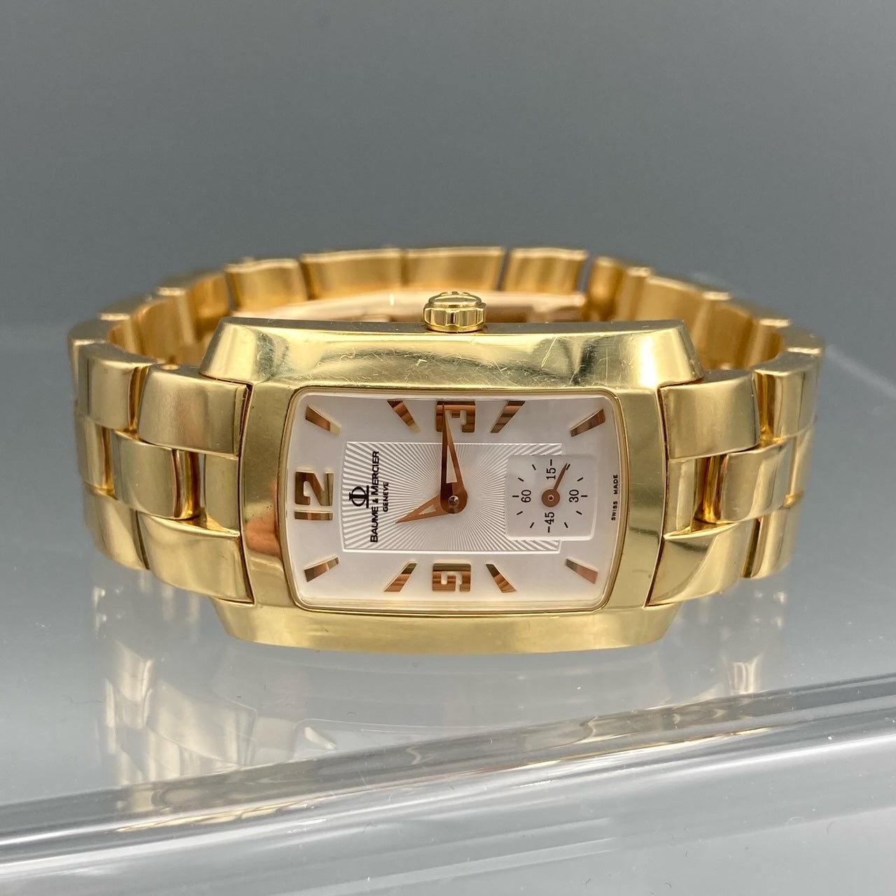 Baume & Mercier Hampton Milleis Ladies Yellow Gold Watch - MV045229