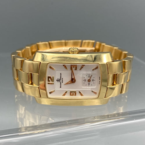 Baume & Mercier Hampton Milleis Ladies Yellow Gold Watch - MV045229