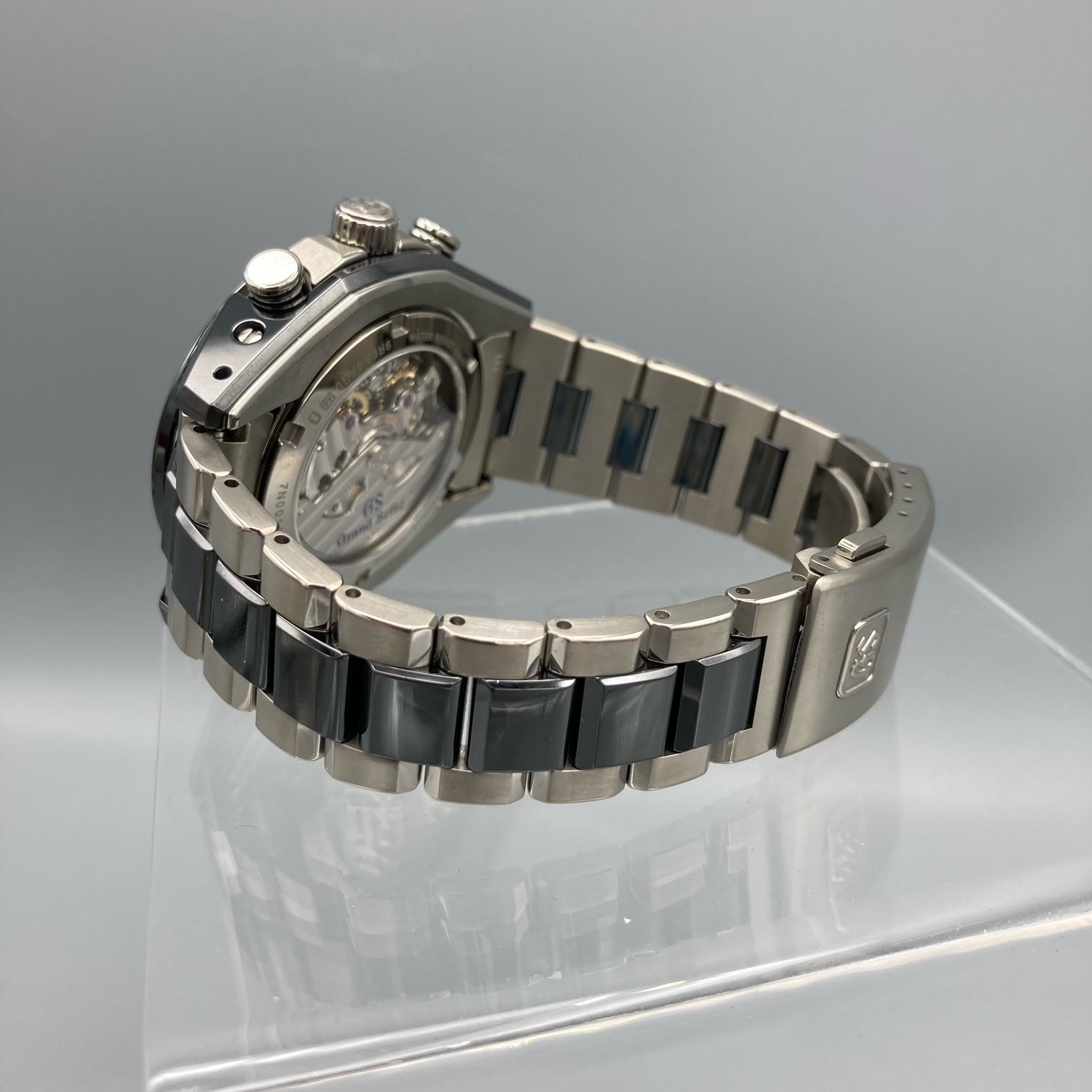 Grand Seiko Ceramic Chronograph GMT Black Dial Watch - SBGC223