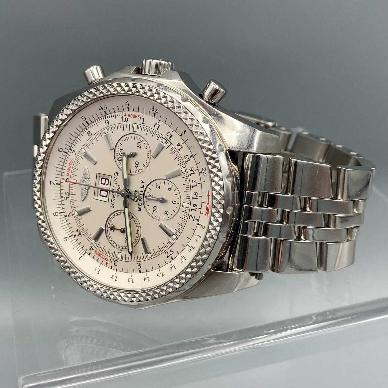 Breitling For Bentley Automatic Chronograph White Men's Watch - A44362