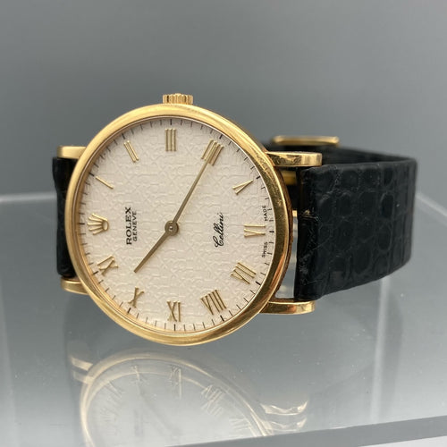 Rolex Cadran Cellini Jubilee manuel en or jaune 18 carats 5112/8