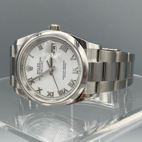 Rolex Datejust 36 Automatic White Dial Men's Oyster Watch - 126200