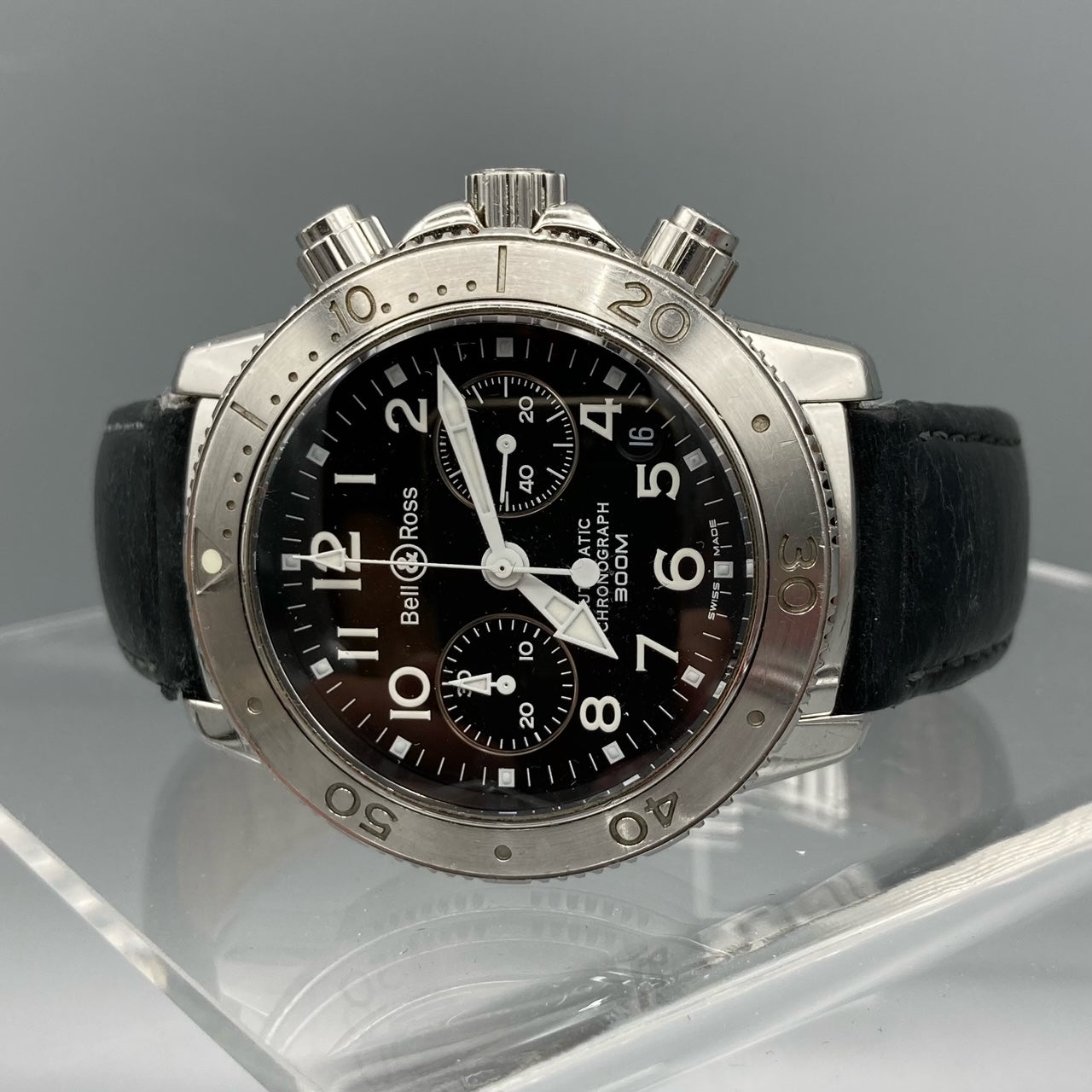 Bell & Ross Chronograph Black Dial 500S Watch - Diver 300
