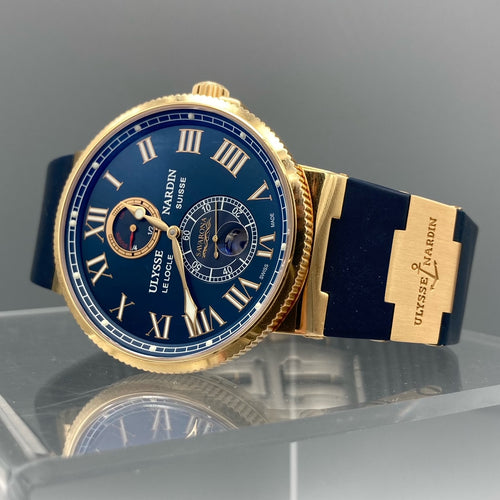 Ulysse Nardin Marine Chronometer Savarona Edition Limitée Or Bleu 266-67