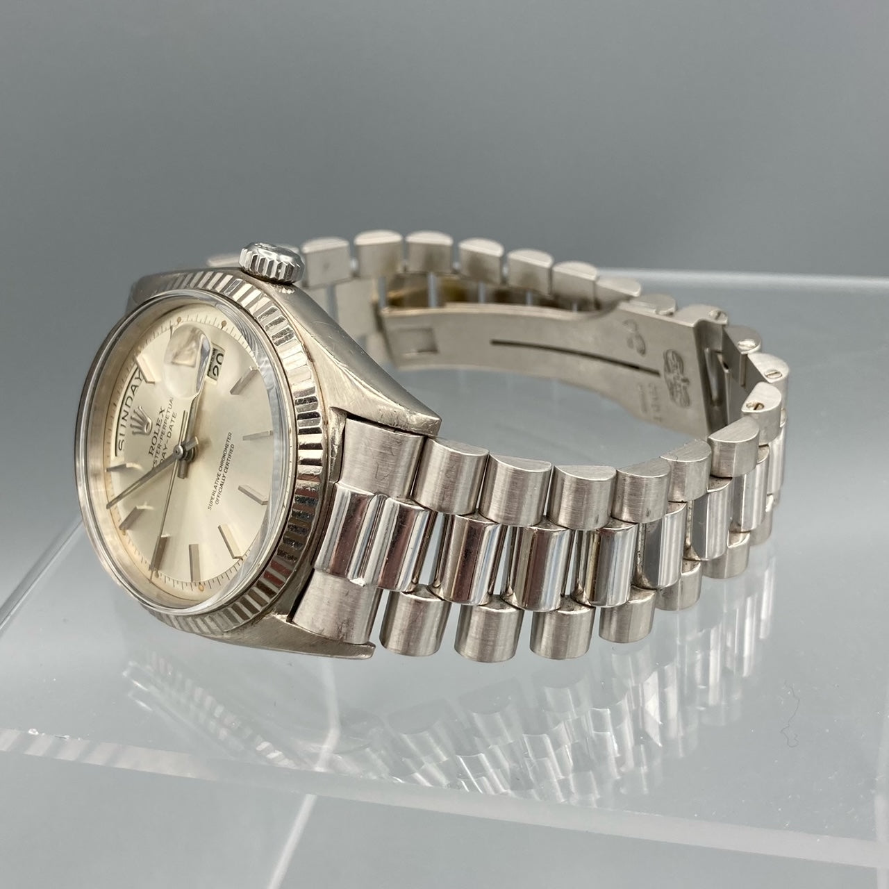 Rolex 1960's Mens Day Date President Montre automatique en or 18 carats - 1803