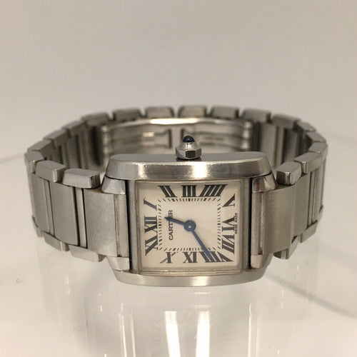 Cartier Tank Francaise Stainless Steel Ladies Watch 2384