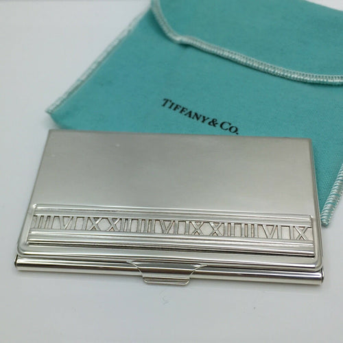 Authentic Vintage Tiffany & Co. Sterling Silver "Atlas" Business Card Case