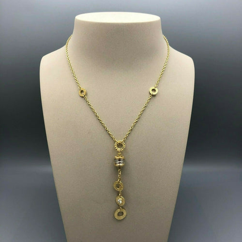 Bvlgari B Zero One 18K Yellow Gold Lariat Necklace with Diamond