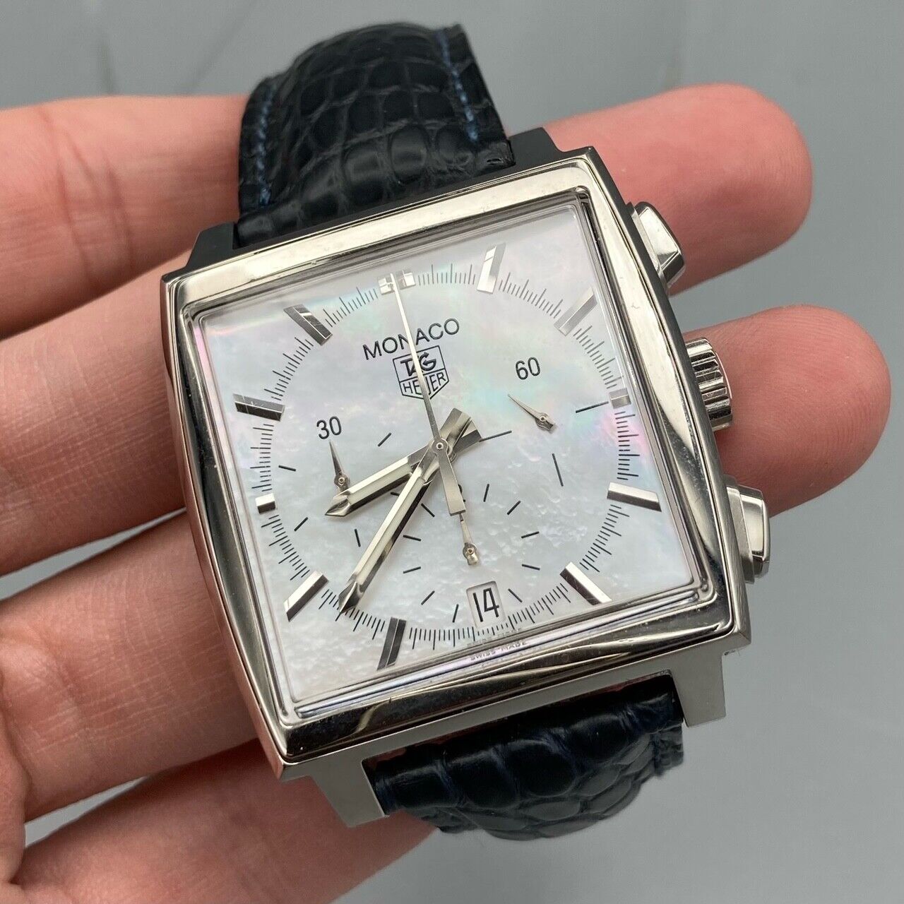 Tag Heuer Monaco Chronograph Mother of Pearl Watch - CW2119.EB0017
