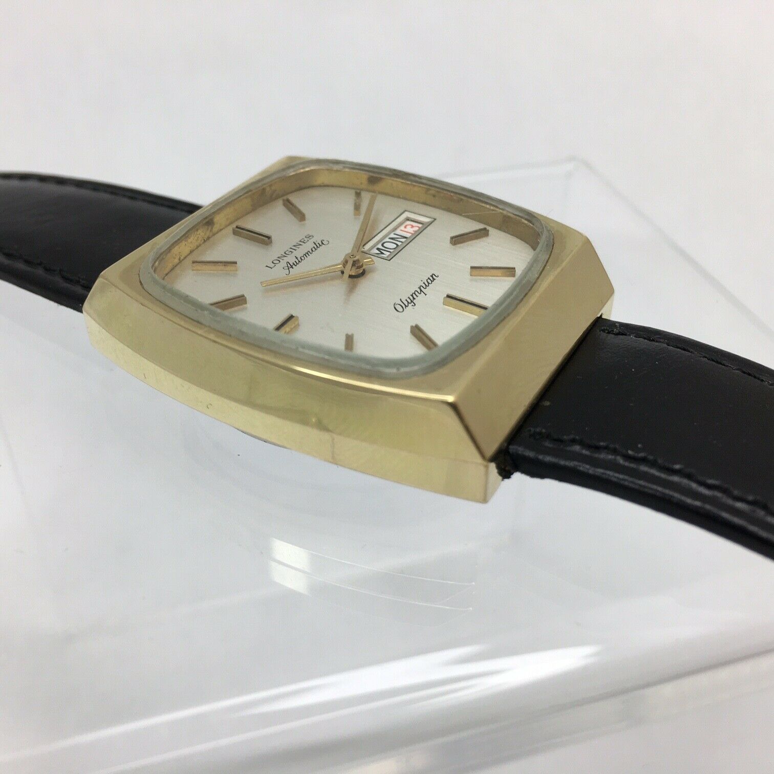 Longines Olympian Automatic Wristwatch Circa. 1970s Ref. 1038 Gold Plated