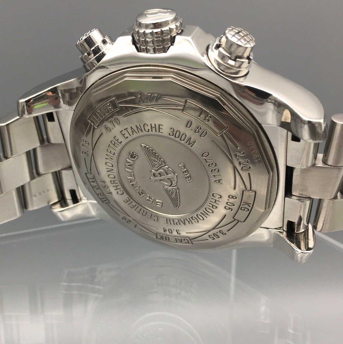 Breitling Super Avenger Chronograph with Diamond Bezel A1337053 Stainless Steel
