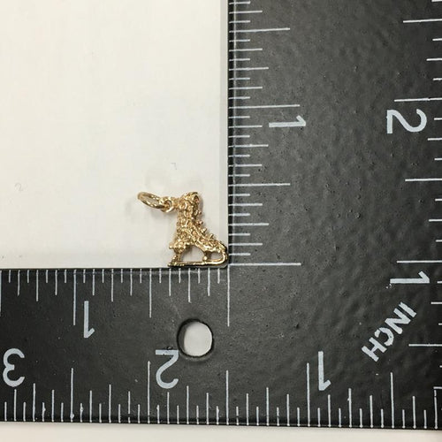 Vintage Figure Skate Charm in 10k Gold
